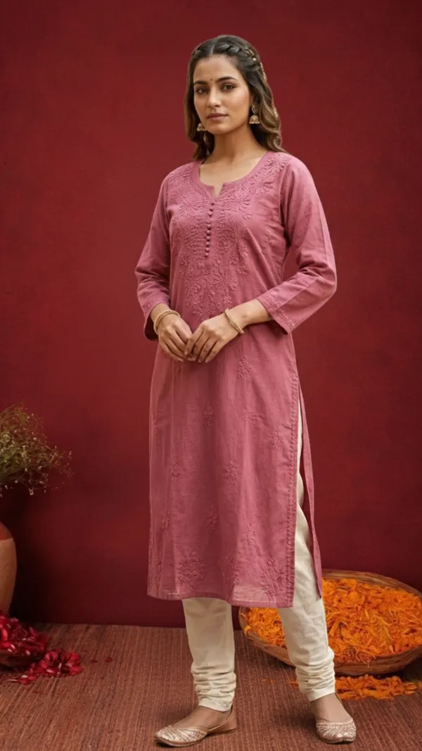 Rubina_Pure_Cotton_Magenta_Kurti