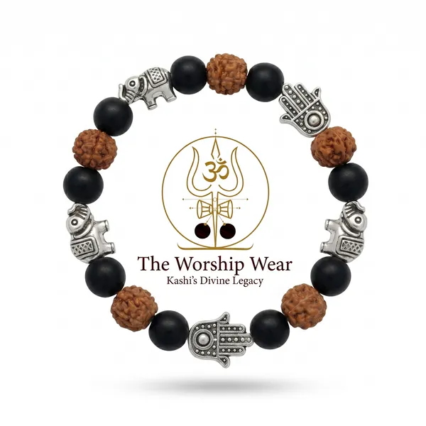 Gaj_Laxmi_Hamsha_Wealth,_Health_and_Luck_Enhancement_Bracelet_in_Rudraksha_and_Karungali