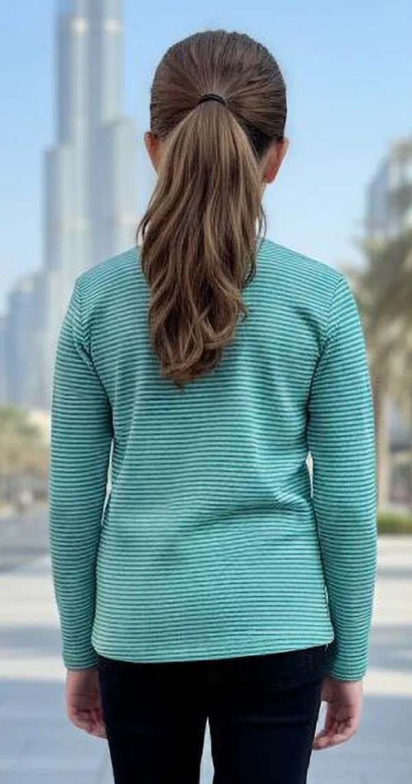 Sky_Blue_Pure_Cotton_Round_Neck_Striped_T_Shirt_For_Boys_&_Girls