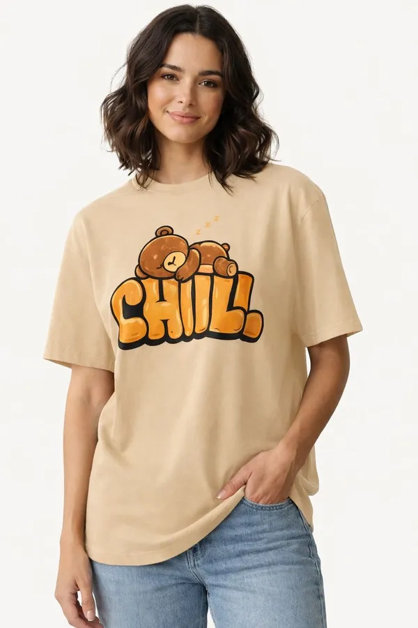 Beige_Cotton_Blend_Round_Neck_Graphic_Print_And_Typography_T_Shirt_For_Men