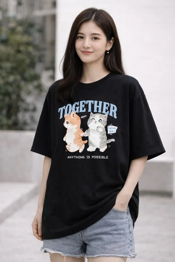 Black_Pure_Cotton_Round_Neck_Graphic_Print_And_Cartoon_And_Typography_T_Shirt_For_Women
