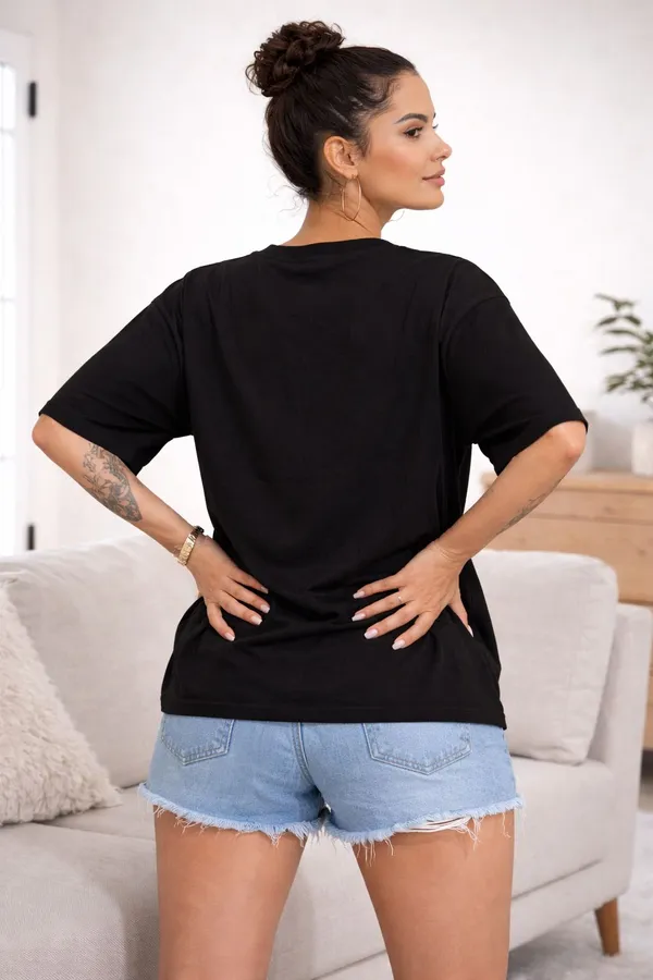 Black_Pure_Cotton_Round_Neck_Graphic_Print_And_Cartoon_And_Typography_T_Shirt_For_Women