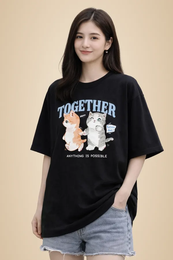 Black_Pure_Cotton_Round_Neck_Graphic_Print_And_Cartoon_And_Typography_T_Shirt_For_Women