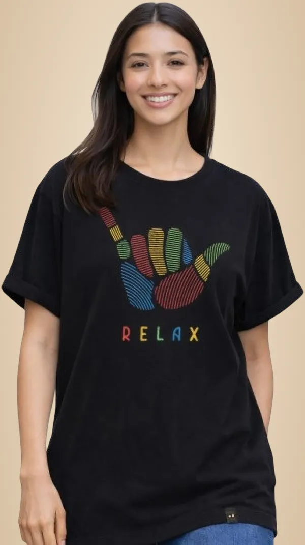 Black_And_Multicolor_Pure_Cotton_Round_Neck_Graphic_Print_And_Typography_T_Shirt_For_Women