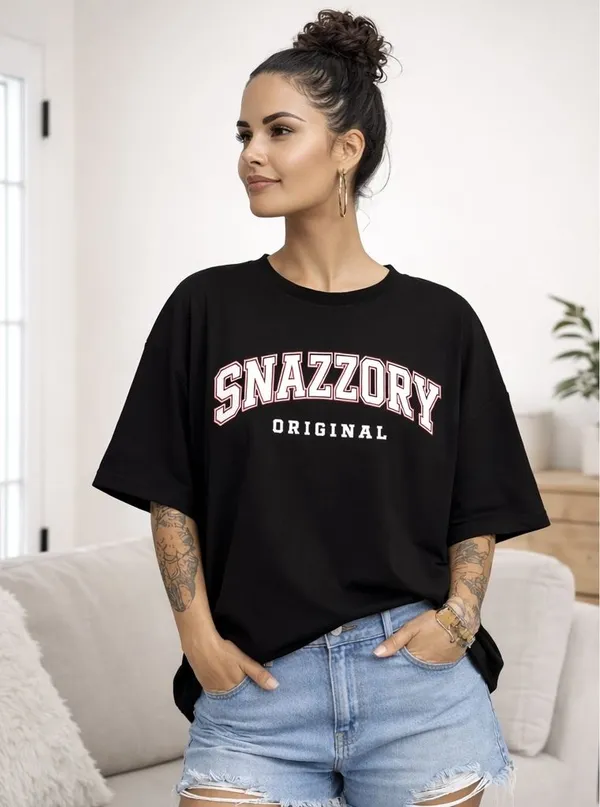 Black_Pure_Cotton_Round_Neck_Typography_T_Shirt_For_Women