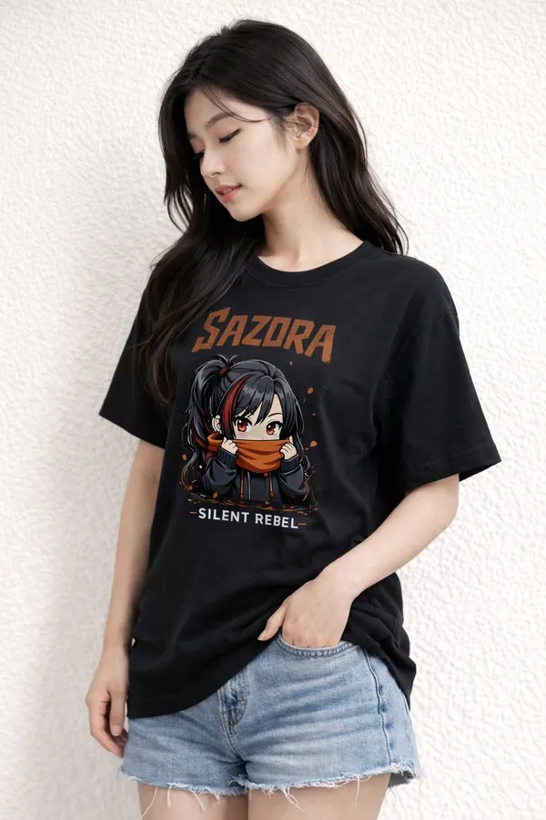 Black_Pure_Cotton_Round_Neck_Graphic_Print_T_Shirt_For_Women