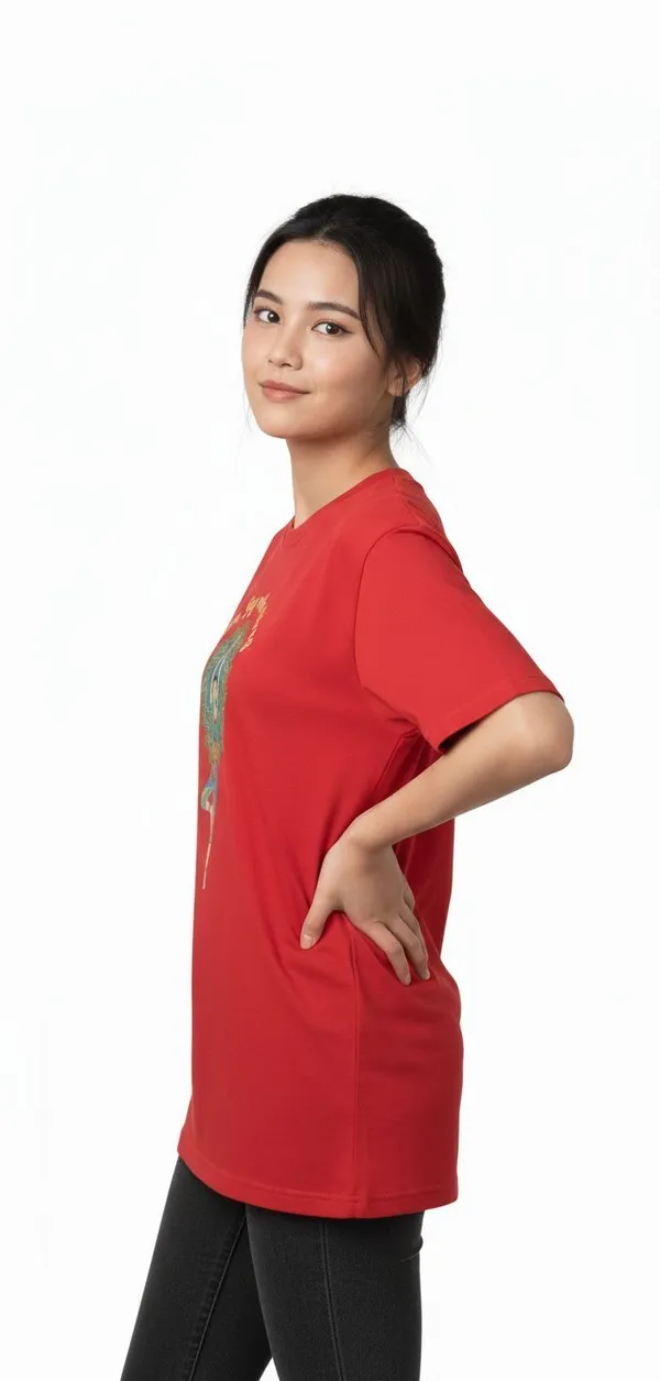 Red_Pure_Cotton_Round_Neck_Graphic_Print_T_Shirt_For_Women