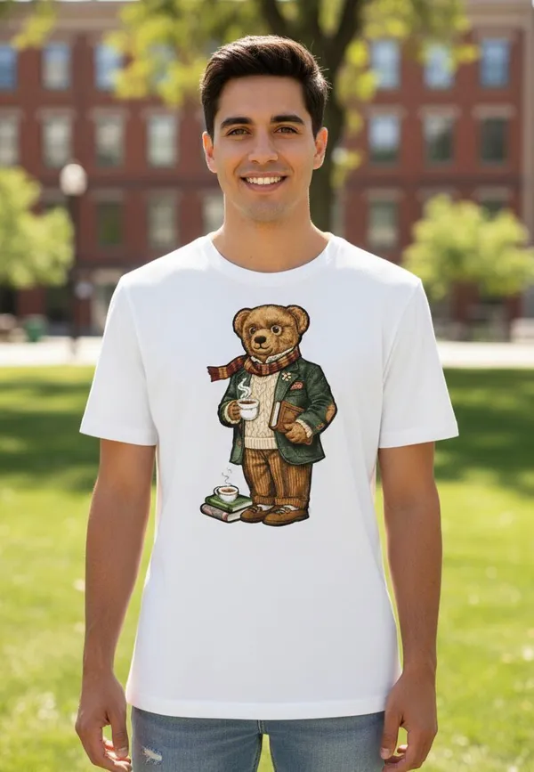 White_Cotton_Blend_Round_Neck_Graphic_Print_T_Shirt_For_Men