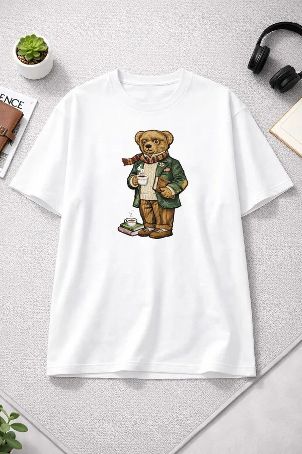 White_Cotton_Blend_Round_Neck_Graphic_Print_T_Shirt_For_Men