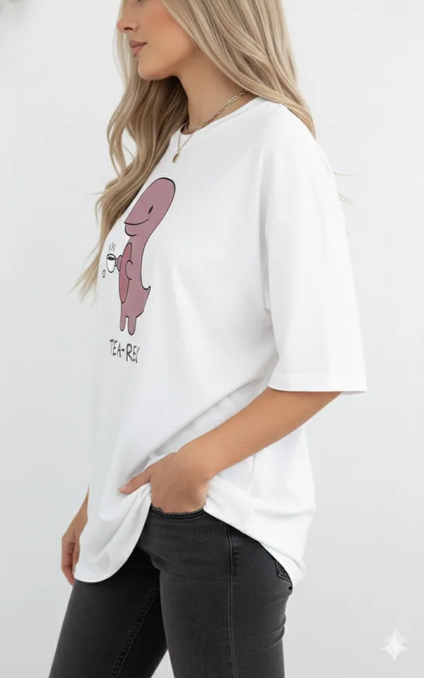 White_Cotton_Blend_Round_Neck_Graphic_Print_And_Typography_T_Shirt_For_Women