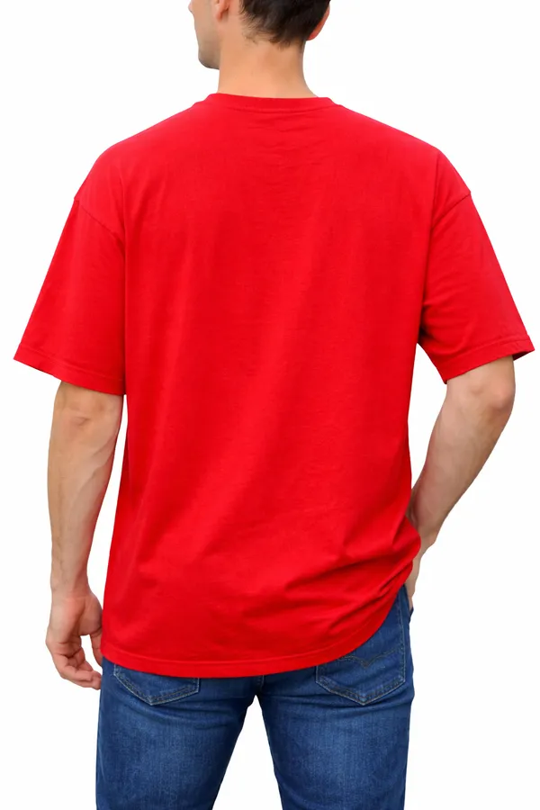 Red_Pure_Cotton_Round_Neck_Graphic_Print_And_Cartoon_T_Shirt_For_Men