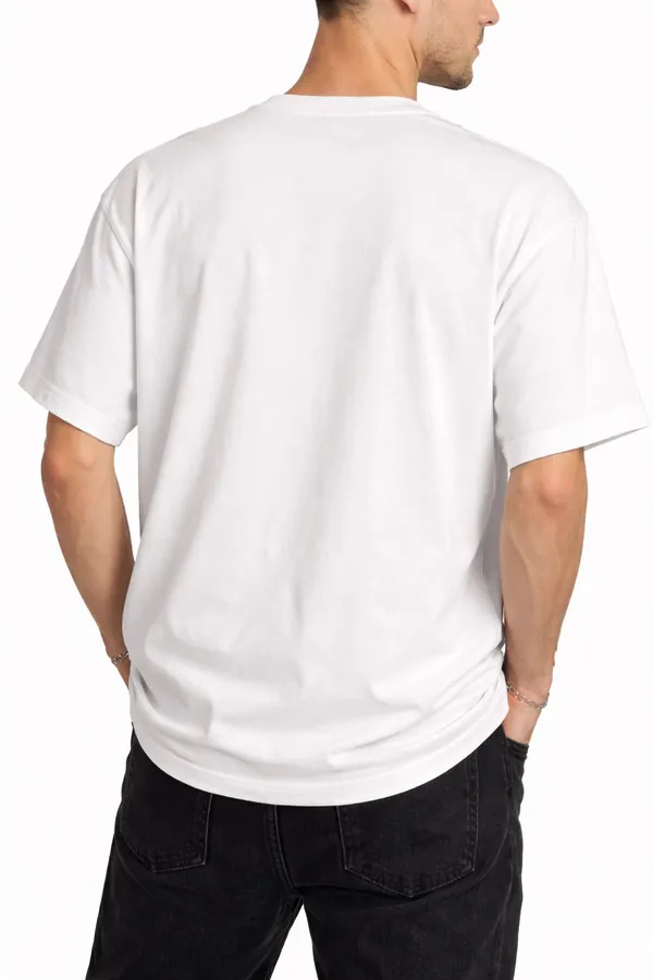 White_And_Red_Cotton_Blend_Round_Neck_Superhero_T_Shirt_For_Men