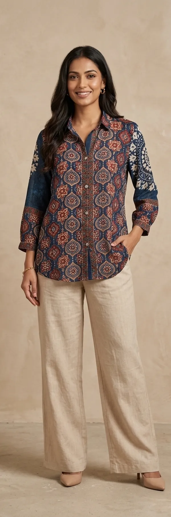 Elegant_blue_Ajrak_printed_shirt_with_beautiful_traditional_motifs_and_detailing,_perfect_for_a_smart_and_stylish_everyday_look.