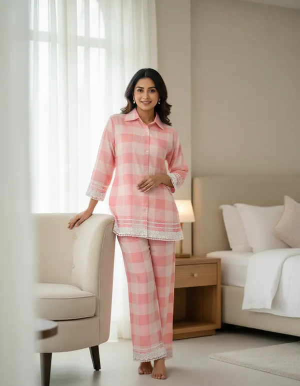 Pink_Cotton_Co_Ord_Set_For_Women