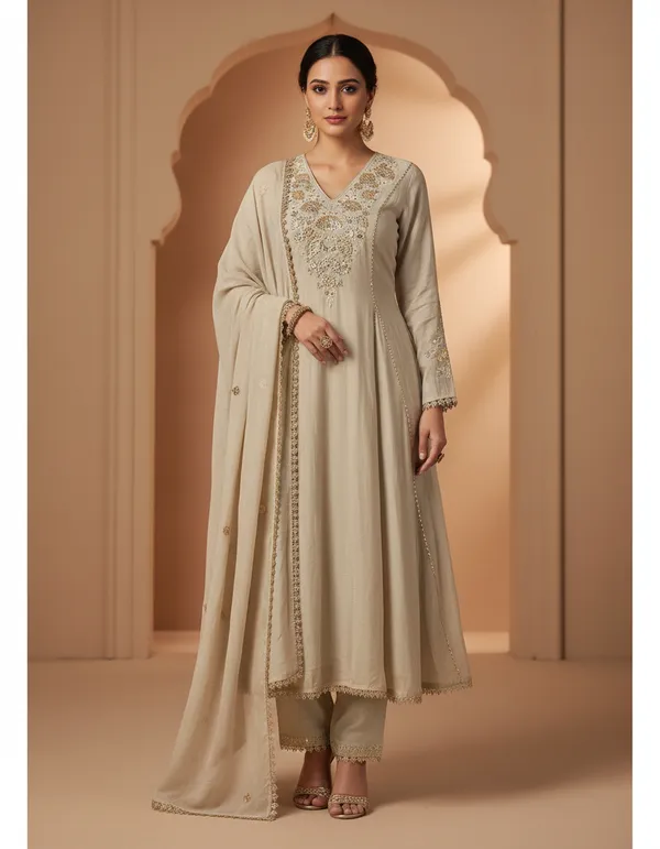 Grey_Crush_Mul_Chanderi_Kurta_Pant_Set_For_Women