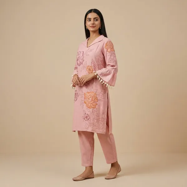 Onion_Mulcotton_Kurta_Pant_Set_For_Women