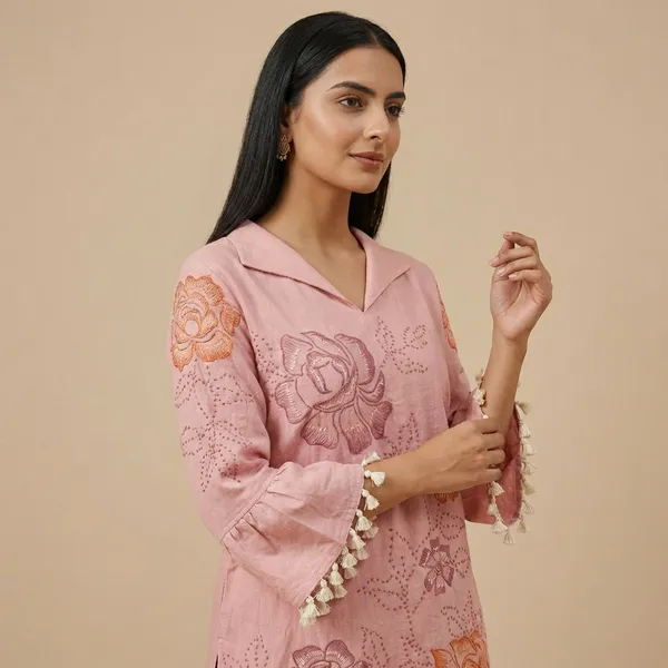 Onion_Mulcotton_Kurta_Pant_Set_For_Women