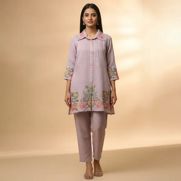 Lilac_Mulcotton_Kurta_Pant_Set_For_Women