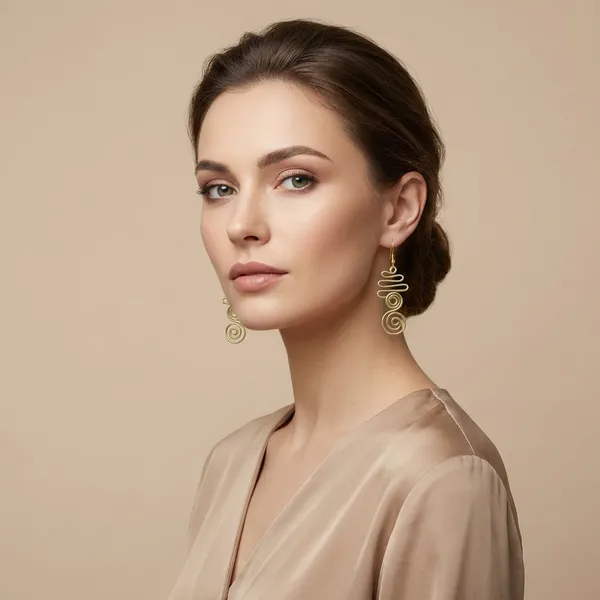 Gold_Handcrafted_Wire_Earrings_Set_For_Women_(Set_Of_4_Pairs)