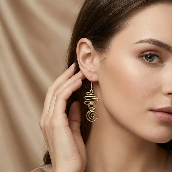 Gold_Handcrafted_Wire_Earrings_Set_For_Women_(Set_Of_4_Pairs)