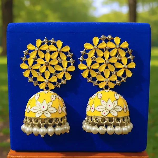 Yellow_Alloy_Premium_And_Traditional_Design_Earrings_For_Girls