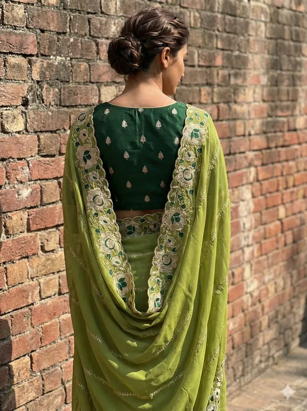Light_Green_Embroidered_Georgette_Saree_For_Women