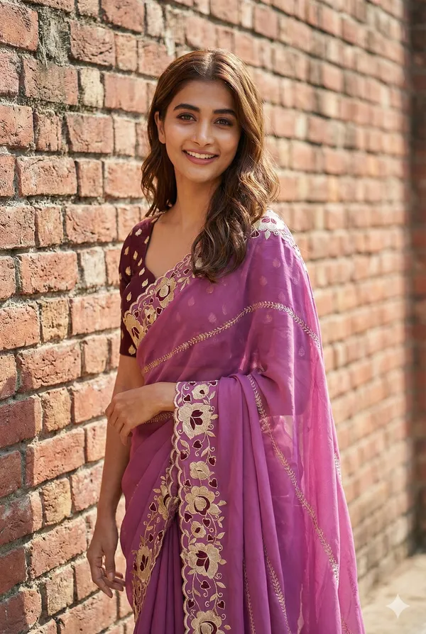 Mauve_Pink_Embroidered_Georgette_Saree_With_Blouse_For_Women