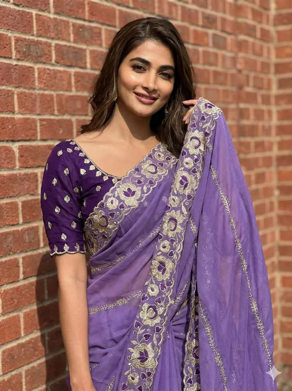 Purple_Embroidered_Organza_Saree_For_Women
