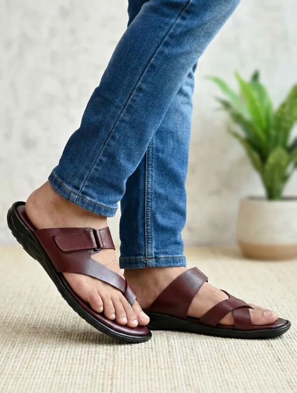 Brown_Genuine_Leather_Premium_Casual_Slipper_For_Men