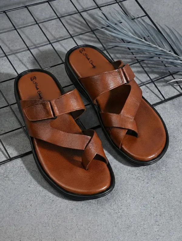 Tan_Genuine_Leather_Premium_Casual_Slipper_For_Men