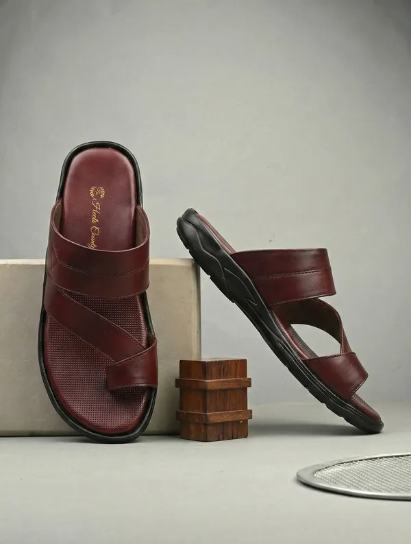 Brown_Genuine_Leather_Premium_Casual_Slippers_For_Men