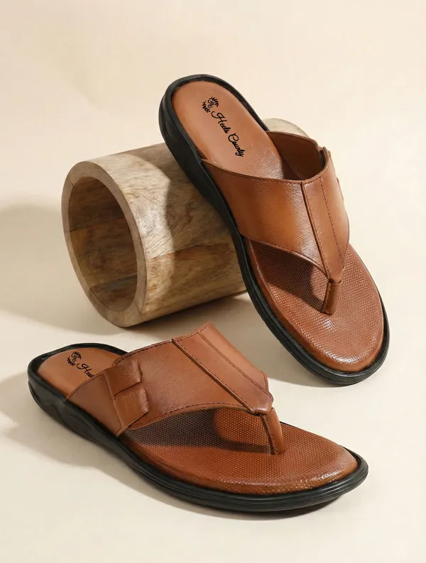 Tan_Genuine_Leather_Premium_Casual_Slippers_For_Men