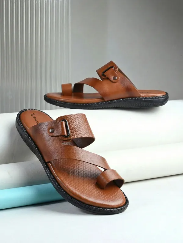 Tan_Genuine_Leather_Premium_Casual_Slippers_For_Men