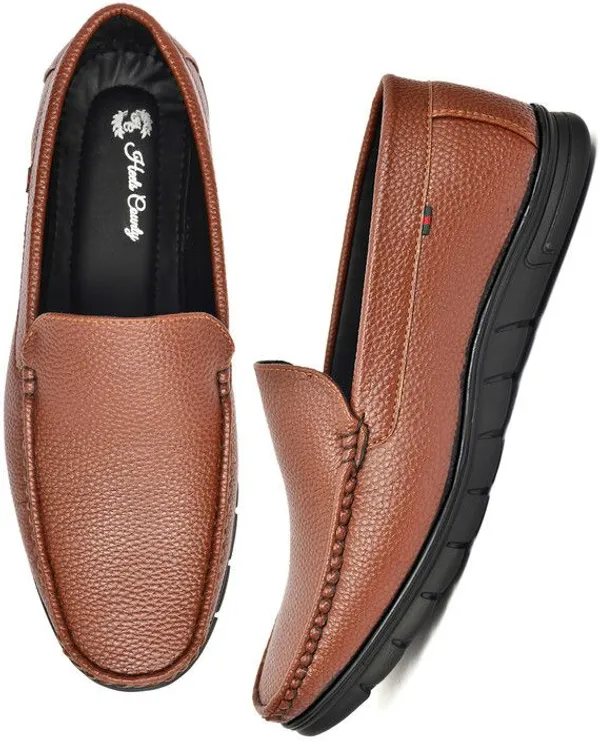 Tan_Artificial_Leather_Premium_Casual_Loafers_For_Men