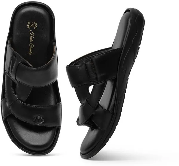Black_Leather_Solid_Premium_Slippers_For_Men