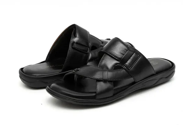 Black_Leather_Solid_Premium_Slippers_For_Men