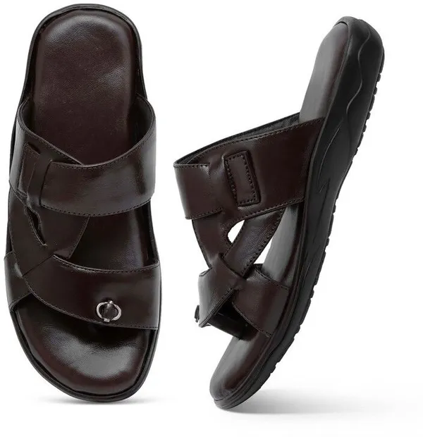 Brown_Genuine_Leather_Solid_Premium_Slippers_For_Men