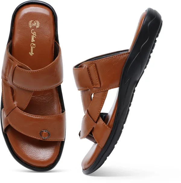 Tan_Leather_Solid_Premium_Slippers_For_Men