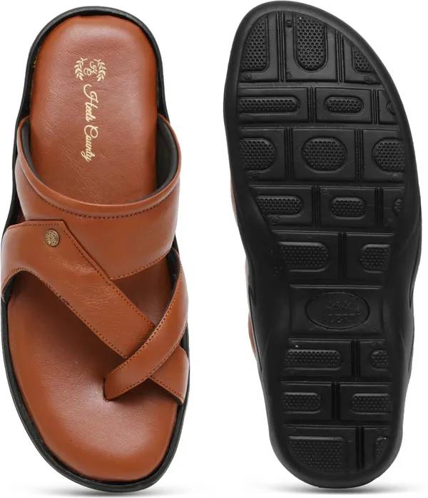Tan_Genuine_Leather_Solid_Premium_Slippers_For_Men