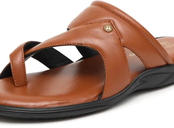 Tan_Genuine_Leather_Solid_Premium_Slippers_For_Men