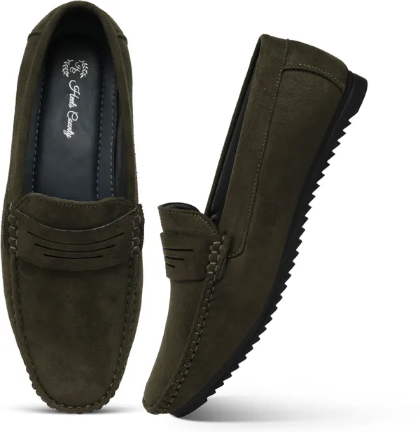 Olive_Green_Suede_Premium_Casual_Loafers_For_Men