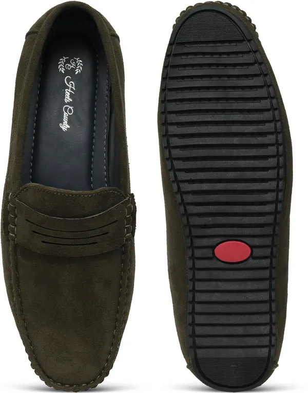 Olive_Green_Suede_Premium_Casual_Loafers_For_Men