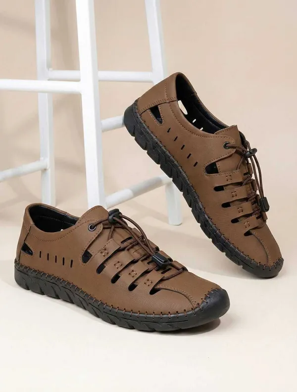 Brown_Artificial_Leather_Premium_Casual_Slide_Sandal_For_Men
