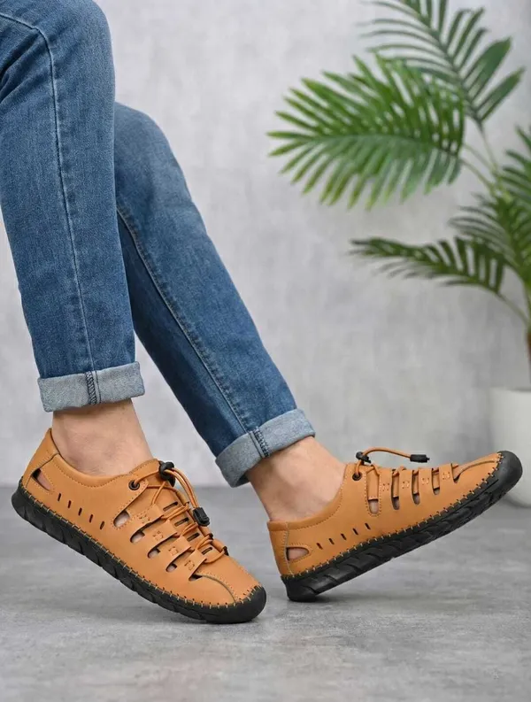 Tan_Artificial_Leather_Premium_Casual_Slide_Sandal_For_Men