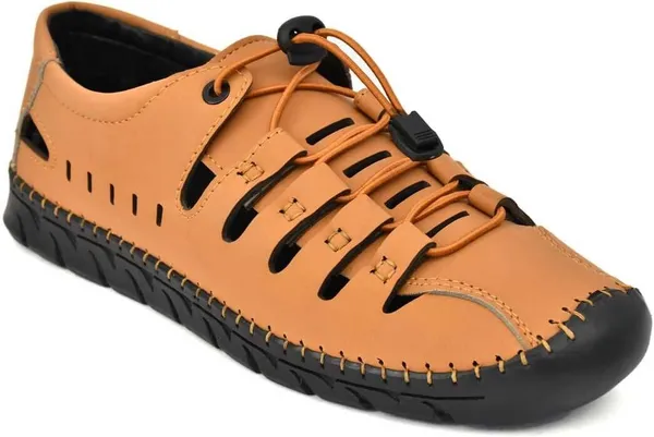 Tan_Artificial_Leather_Premium_Casual_Slide_Sandal_For_Men
