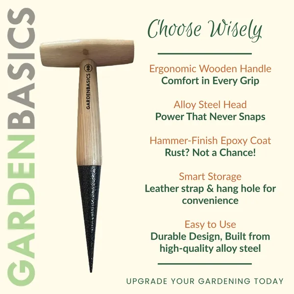 GARDENBASICS_Hand_Dibber_for_Plants_|_Dibbler_Tool_for_Planting_|_Garden_Hole_Punch_Tools_for_Planting_Seeds_|_Heavy_Duty_Seed_Dibber_Tool_|_Sow_Dibble_with_Wood_Handle_|_Gardening_Tools_for_Home
