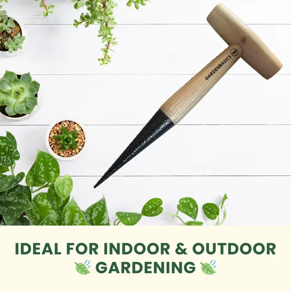 GARDENBASICS_Hand_Dibber_for_Plants_|_Dibbler_Tool_for_Planting_|_Garden_Hole_Punch_Tools_for_Planting_Seeds_|_Heavy_Duty_Seed_Dibber_Tool_|_Sow_Dibble_with_Wood_Handle_|_Gardening_Tools_for_Home