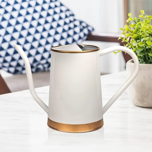 Watering_Can_For_Plants_Metal_Watering_Can_With_Long_Spout_Flower_Watering_Pot_For_Home_Gardening_Terrace_Garden_Accessories_Garden_Water_Can_For_Indoor_White_1_5_Litre