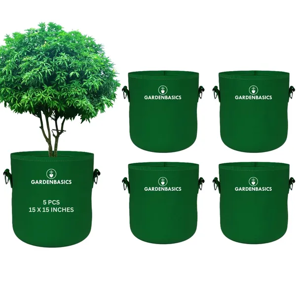 Geo_Fabric_Grow_Bags_|_400_Gsm_Thickened_Nonwoven_Plant_Grow_Bags_|_Grow_Pots_For_Plants_|_Planting_Bags_For_Vegetables_Growing_With_Handles_(5Pcs_15_X_15_Inches)