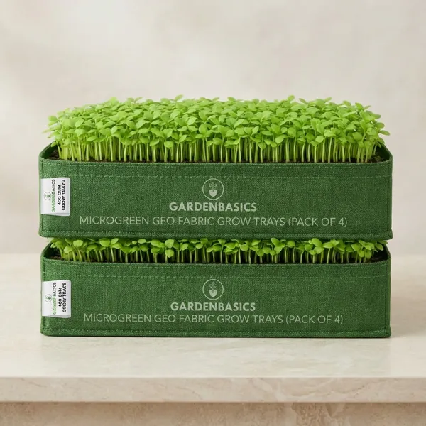 400_Gsm_Geo_Fabric_Microgreen_Growing_Tray_|_Grow_Bag_Trays_|_Reusable_Breathable_Planter_For_Fast_&_Healthy_Microgreens_|_Indoor_Growing_Kit_Base_|_Green_Heavy_Duty_Grow_Bed_(Pack_Of_4)